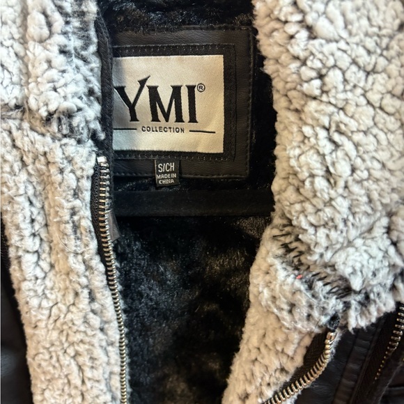 YMI Women's Black Jacket with Sherpa Lining - Picture 6 of 9